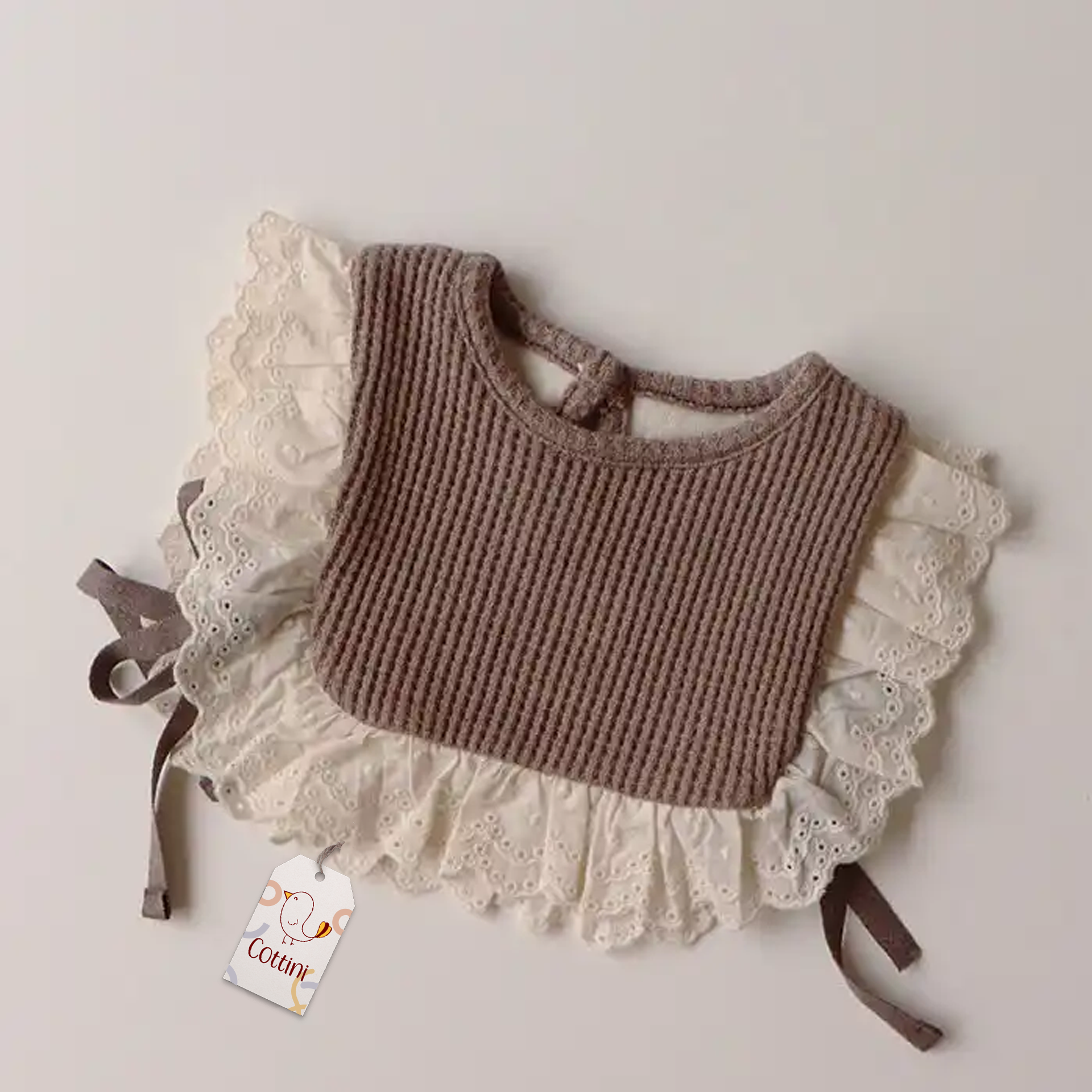 Waffled Frill Bib