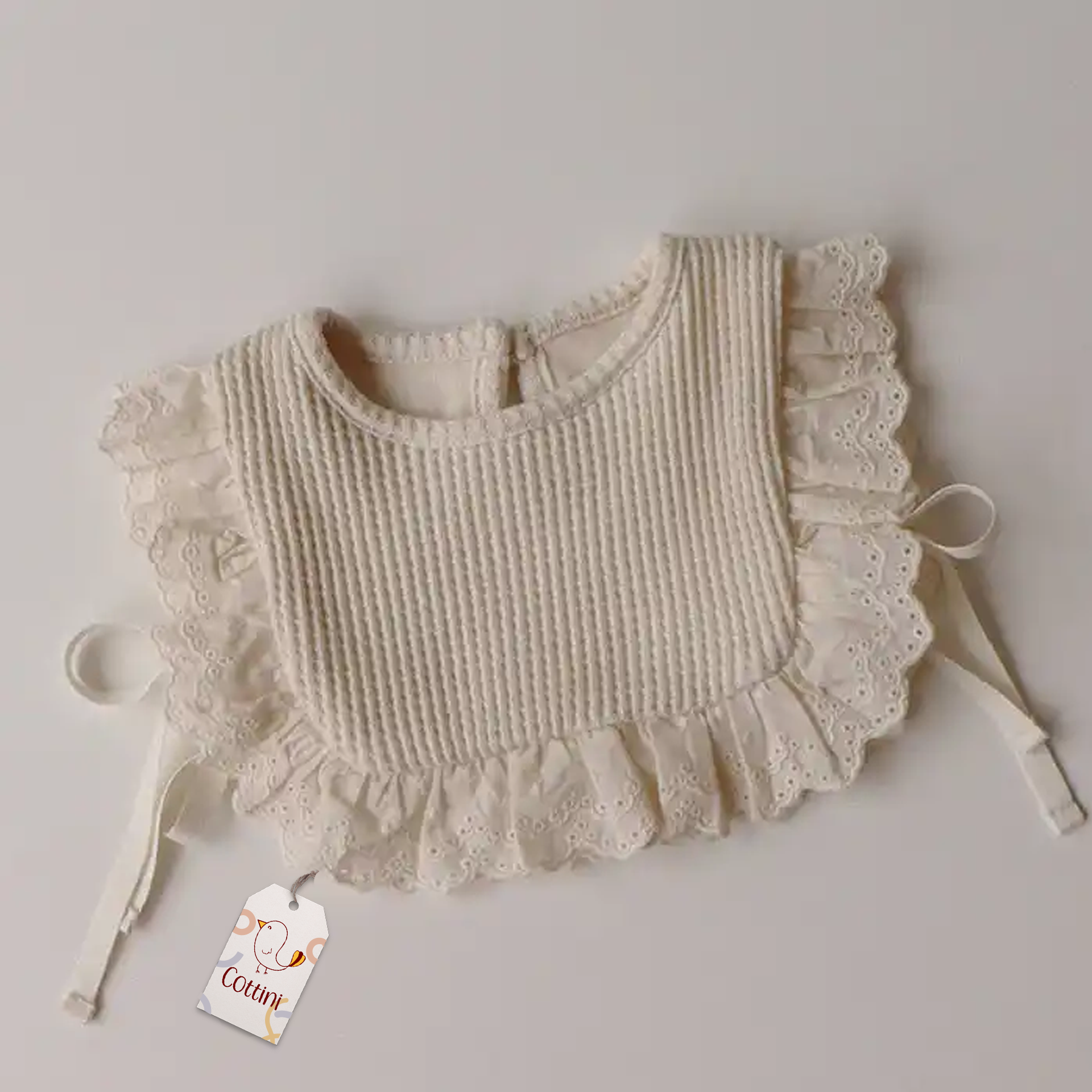 Waffled Frill Bib