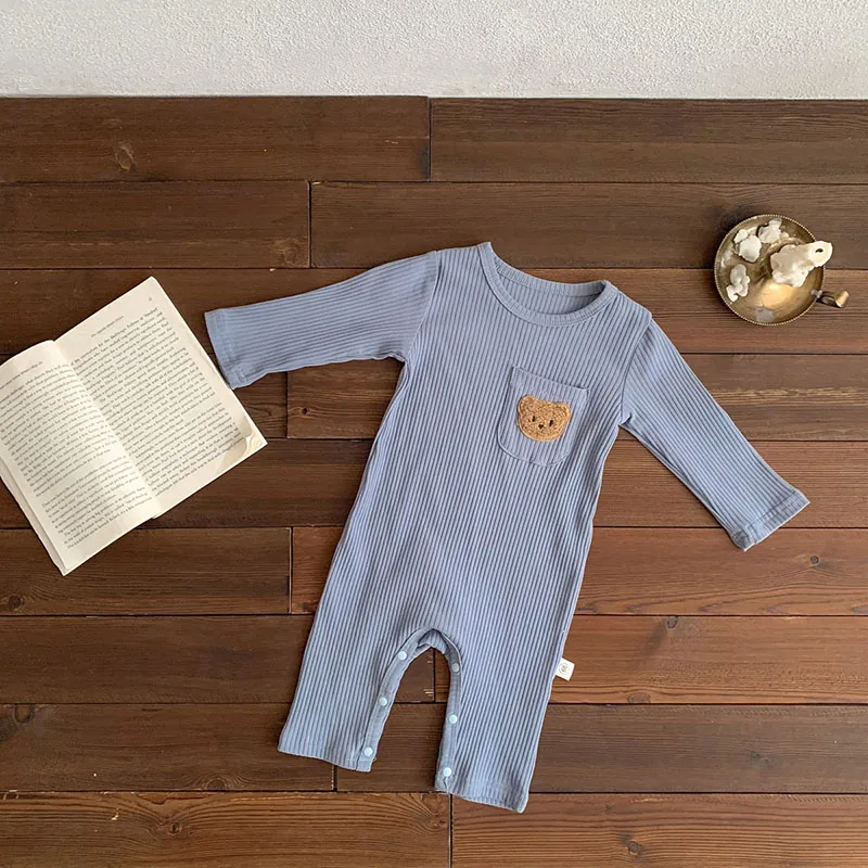 Bear Patch Baby Romper