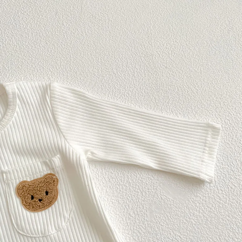 Bear Patch Baby Romper